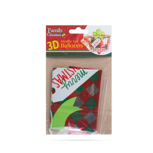 Karácsonyi lufi - Alumínium - 30 x 18 cm
