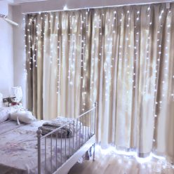   Karácsonyi Fényfüggöny - 100 db LED - Középfehér - 2 m - 8 program