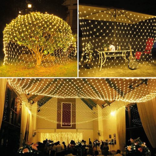 Karácsonyi Fényháló - 190 db melegfehér LED - 3 x 2 m - Távirányító