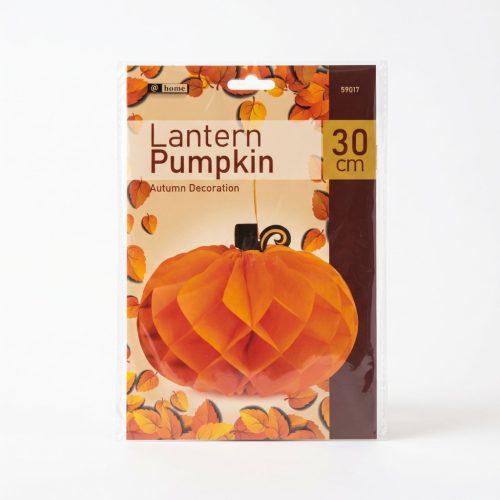 Őszi tök lampion - papír - 30 cm