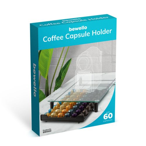 Nespresso kapszulatartó fiók 60 kapszulához üveg fedlappal