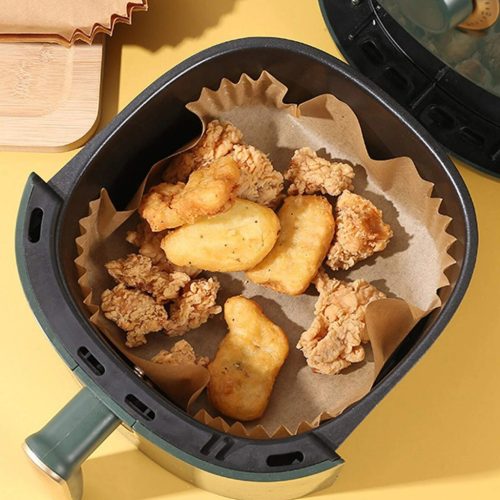 Air fryer sütőpapír - olaj nélküli sütőhöz - 23 x 23 cm - 50 db