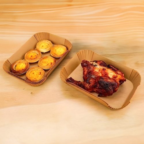 Air fryer sütőpapír - olaj nélküli sütőhöz - 14 x 22 cm - 50 db