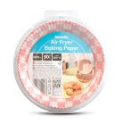 Air fryer sütőpapír - olaj nélküli sütőhöz - kockás, kör - 20 cm - 50 db / csomag