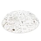 Air fryer sütőpapír - olaj nélküli sütőhöz - mintás, kör - 23 cm - 50 db / csomag