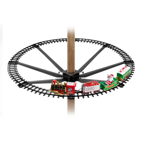 Karácsonyfa kisvasút - Fény és Hanghatások - Elemes - 88cm