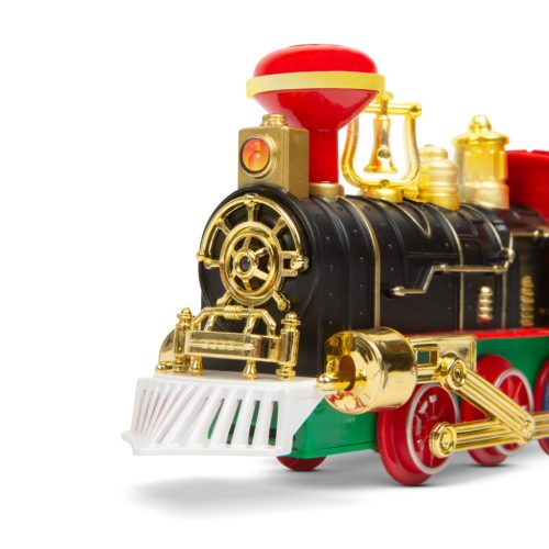 Karácsonyfa kisvasút - Fény és Hanghatások - Elemes - 88cm