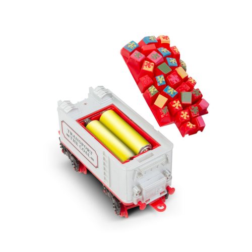 Karácsonyfa kisvasút - Fény és Hanghatások - Elemes - 88cm