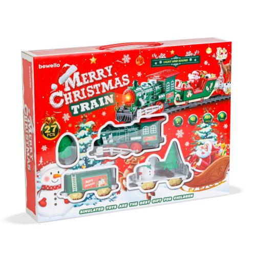 Karácsonyi kisvasút - 4 féle pálya - zenél - világít - elemes