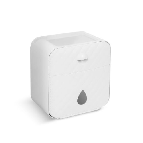 WC papír tartó szekrény - fehér - 205 x 125 x 220 mm