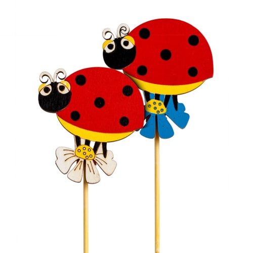 Leszúrható Kerti Dekoráció - Katica - 30 cm