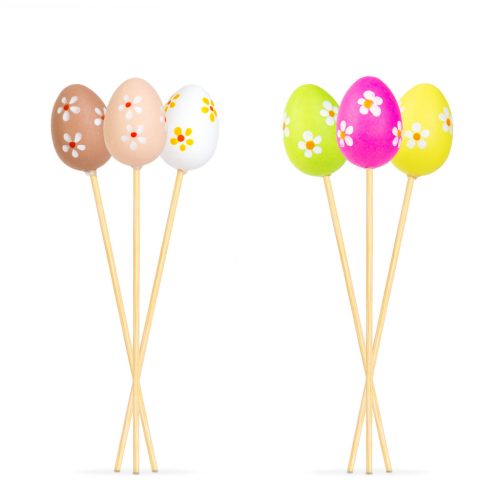 Húsvéti dekoráció - tojás szett - leszúrható - 4 cm