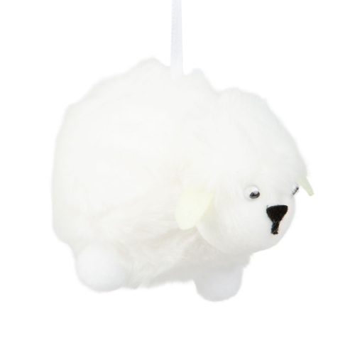 Húsvéti bárány - 10,5 x 8 cm - fehér