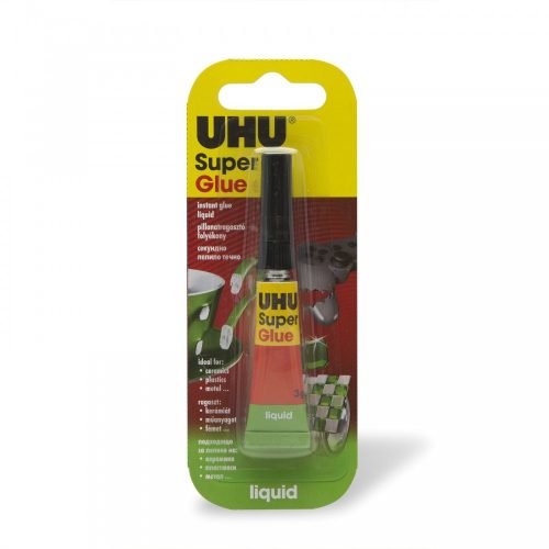 UHU Super Glue pillanatragasztó 3 g liquid  - 12 db
