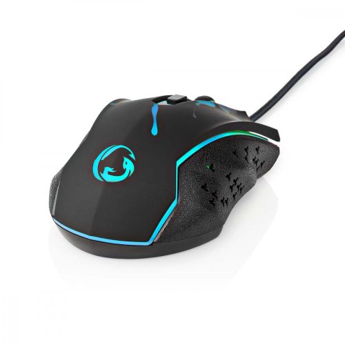 Nedis 6 gombos Gaming Egér - 3600 DPI - Programozható - Jobbkezes