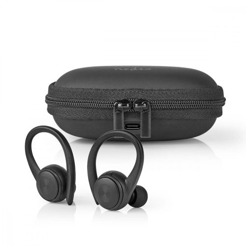 Nedis Vezeték Nélküli Bluetooth Sport Fülhallgató - Töltőtok - Fekete