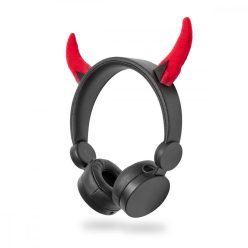   Nedis vezetékes fejhallgató - 1,2 m kábel - Danny Devil (HPWD4000BK)