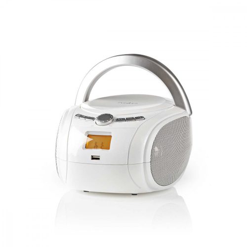 Nedis CD rádió | Bluetooth | USB | MP3 | Aux | Fehér (SPBB100WT)