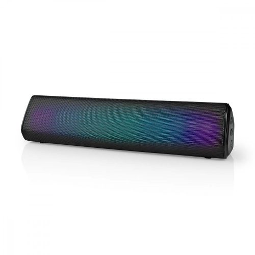 Nedis Bluetooth hangszóró - 18 W - Stereo - TWS - AUX - RGB Ledek - Beépített mikrofon