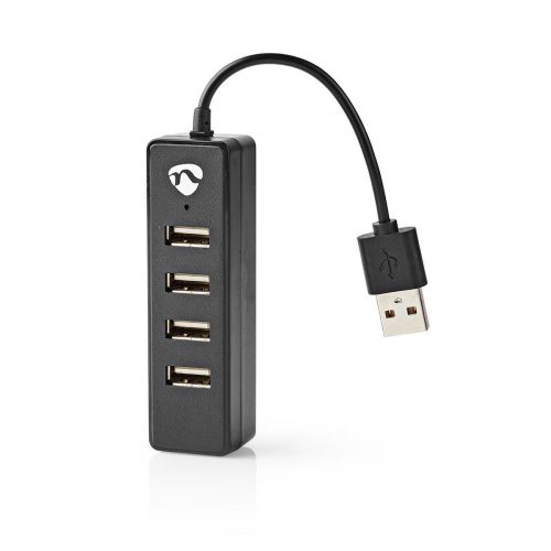 Nedis 4 portos USB Hub - USB 2.0 - Fekete (UHUBU2420BK)