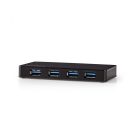 Nedis 4 portos USB 3.0 HUB tápegységgel