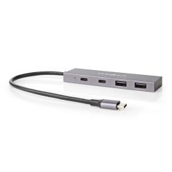   Nedis USB-C hub - USB3.2 Gen 2 - 4 port - 2x USB-A - 2x USB-C - 10 Gbps
