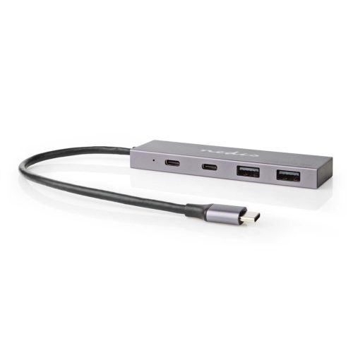 Nedis USB-C hub - USB3.2 Gen 2 - 4 port - 2x USB-A - 2x USB-C - 10 Gbps