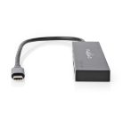 Nedis USB-C hub - USB3.2 Gen 2 - 4 port - 2x USB-A - 2x USB-C - 10 Gbps