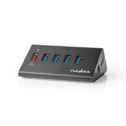   Nedis USB Hub - 5 Port - USB 3.0 - QC3.0 Töltőport - 5 Gbit/s - Alumínium