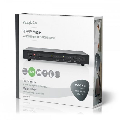 Nedis 4-2 HDMI mátrix 4K@30Hz