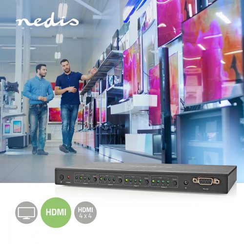 Nedis 4 x 4 HDMI mátrix 4K