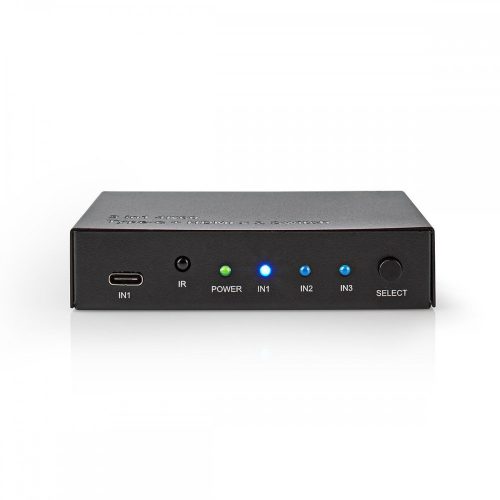 Nedis HDMI switch - 3 port: 2x HDMI + 1x USB-C bemenet - UHD