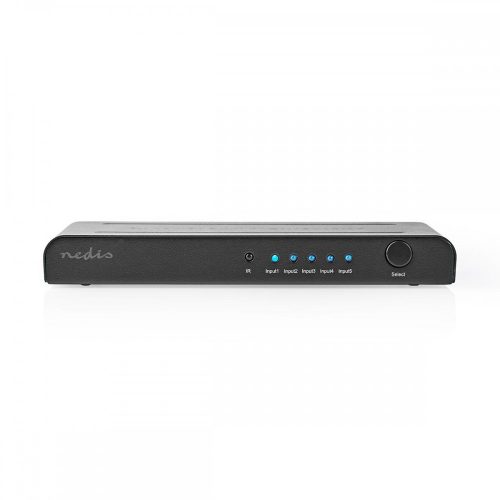 Nedis 5 portos HDMI switch - UHD - 4K - 3D - HDCP2.2 - Távirányító