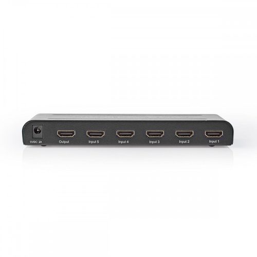 Nedis 5 portos HDMI switch - UHD - 4K - 3D - HDCP2.2 - Távirányító