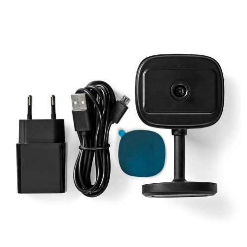 Nedis Beltéri Wifi okos kamera - Fekete - Full HD 1080p - Mozgásérzékelő - Éjjellátó - SmartLife
