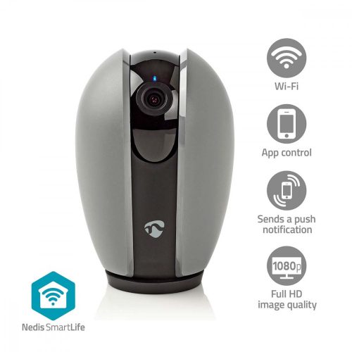 Nedis Wi-Fi Okos IP kamera - Full HD - Mozgásérzékelő - Éjjellátó - SmartLife
