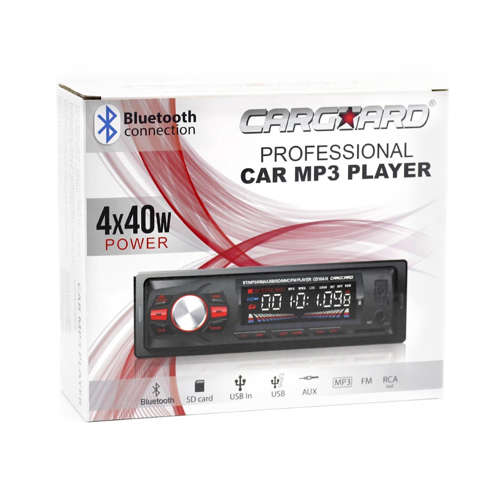 Carguard fejegység MP3 - Bluetooth - FM tuner - SD / USB olvasó