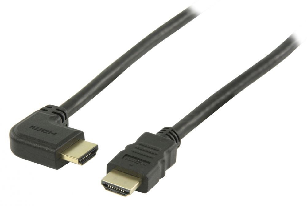 Image of Nedis HDMI kábel ethernettel 1.5 m sarok csatlakozó