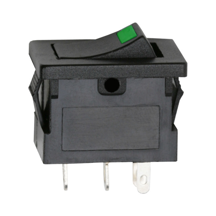 Image of 12V Billenőkapcsoló Zöld Led 15A