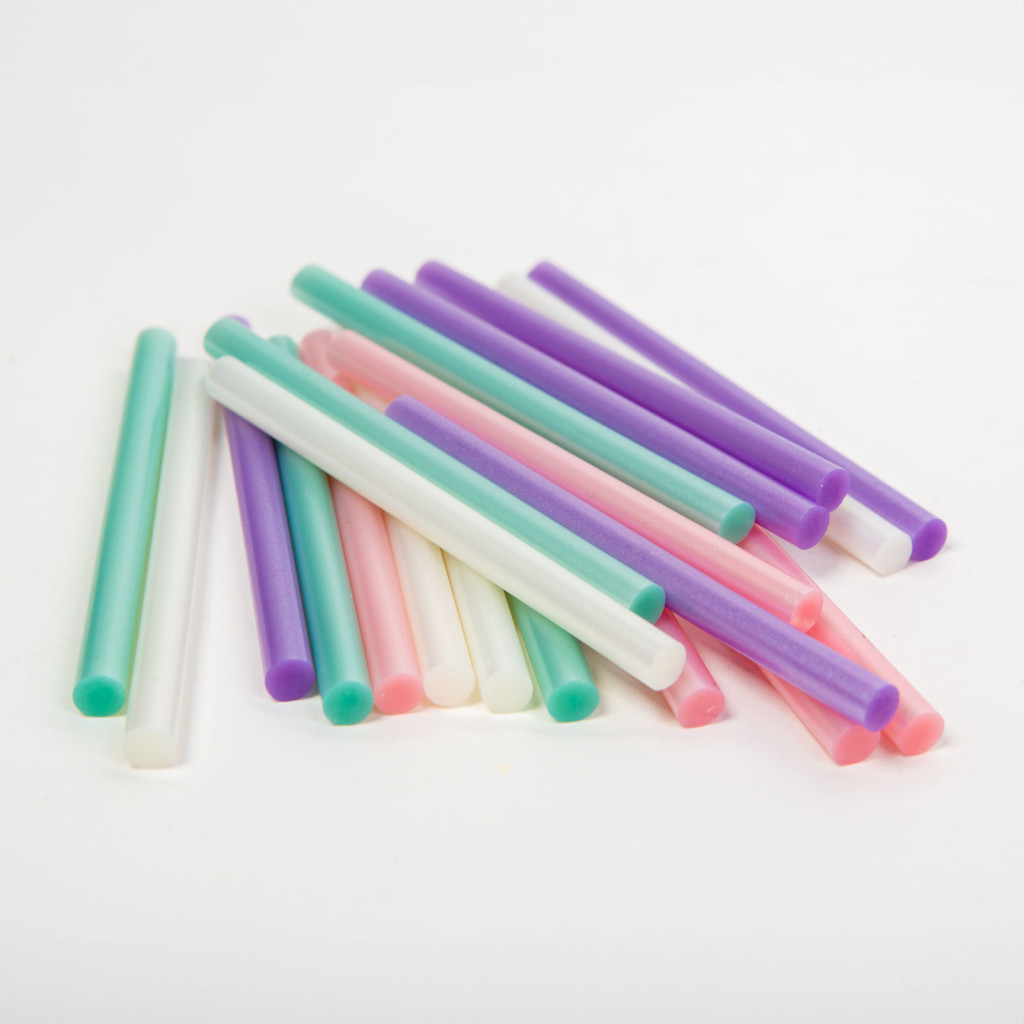 Image of Ragasztórúd - 7 x 100 mm - gyöngyházfényű színes - 20 db / csomag