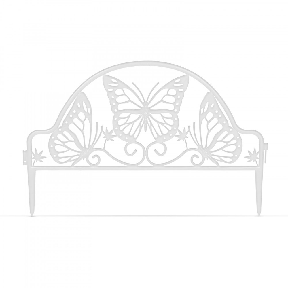 Image of Ágyásszegély - Fehér Leszúrható kerítés - 48 x 31 cm