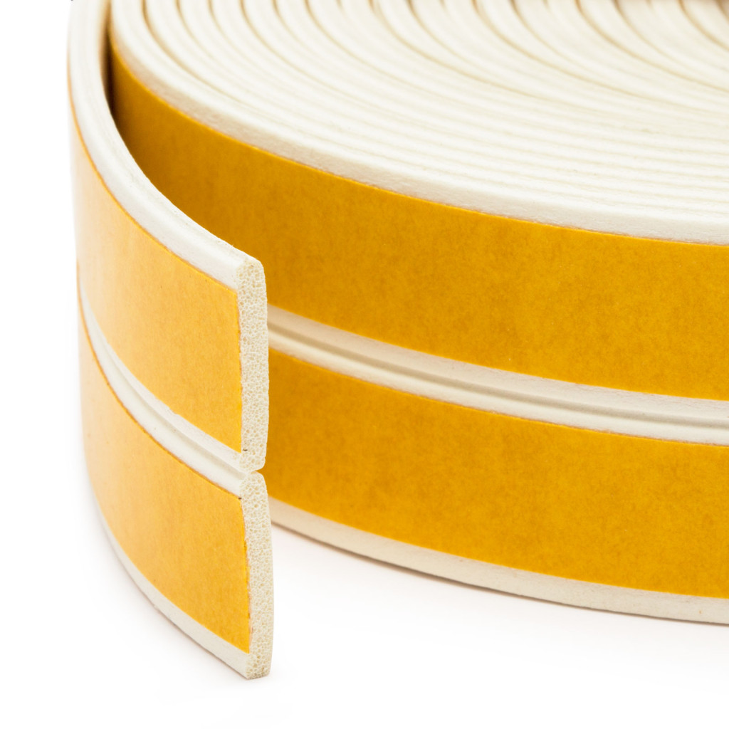 Image of Ajtó Ablak Szigetelő - 15 x 2 mm I - Fehér - 2x 3m