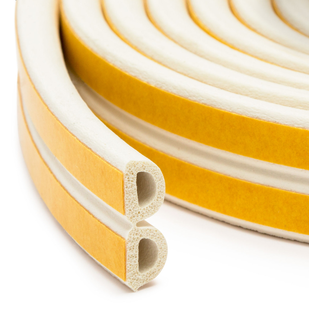 Image of Ajtó Ablak Szigetelő - 21 x 15 mm D - Fehér - 2x 25m