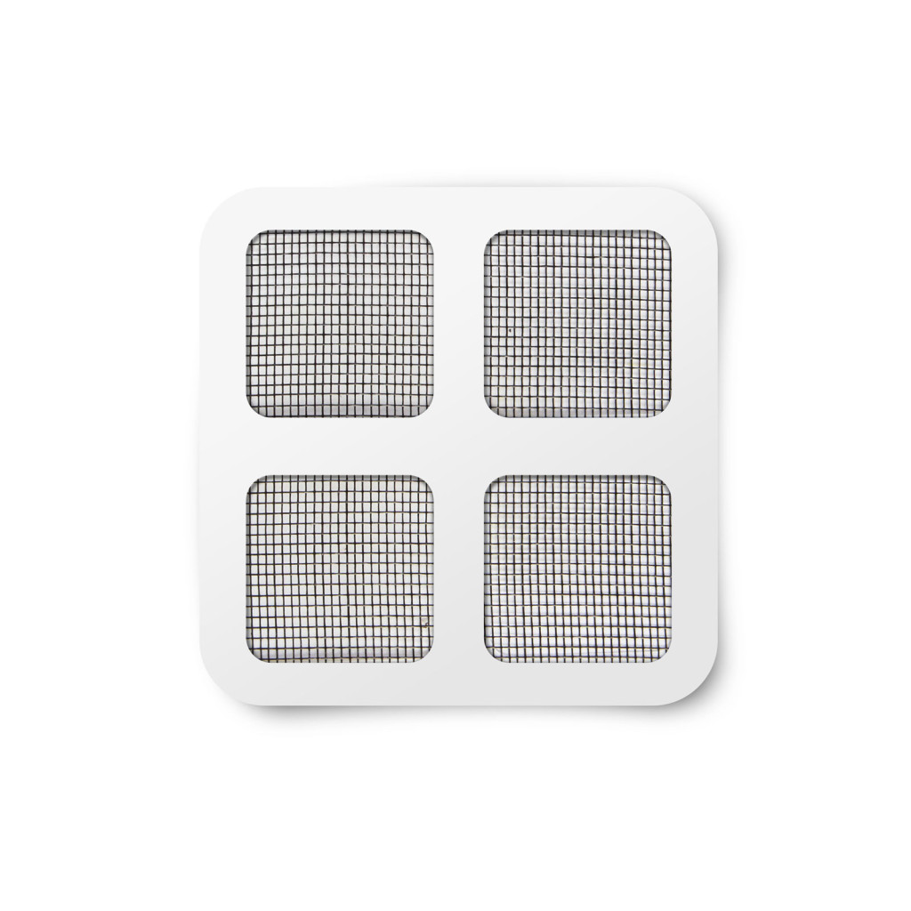 Image of Szúnyogháló javítófolt - 10 x 10 cm - fekete - 4 db / csomag