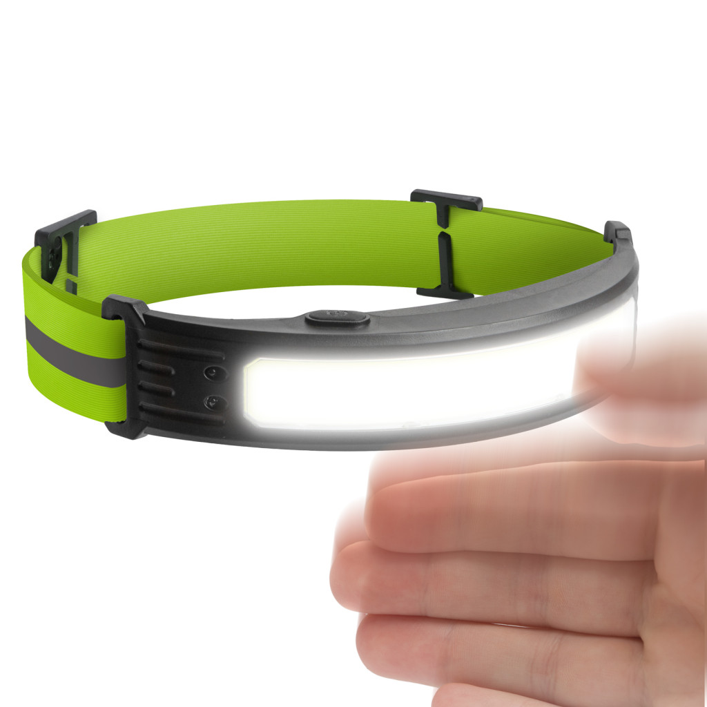 Image of Akkumulátoros Fejlámpa Gesztusvezérléssel - Piros / Fehér COB LED - 800 mAh akkumulátor