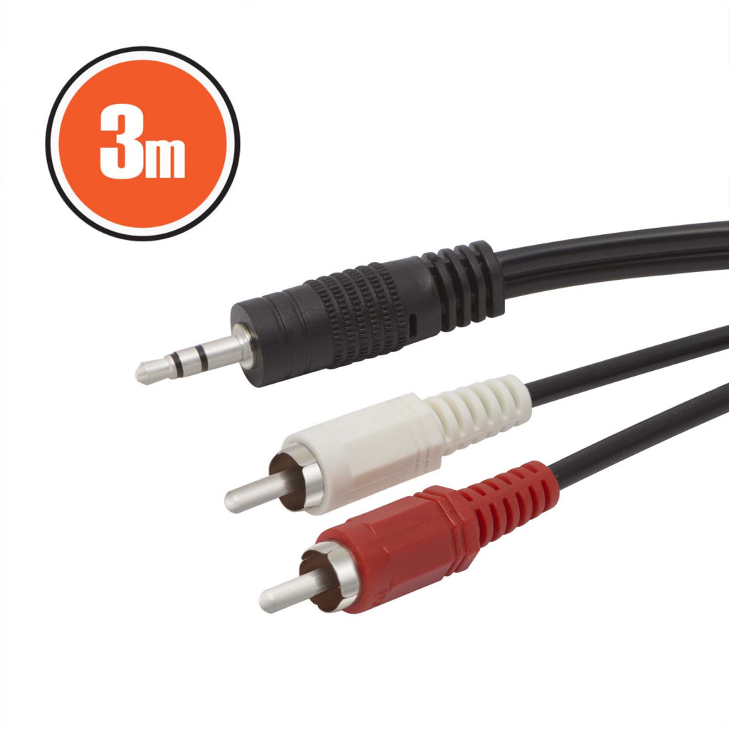 Image of 3.5mm Jack RCA kábel - 3m