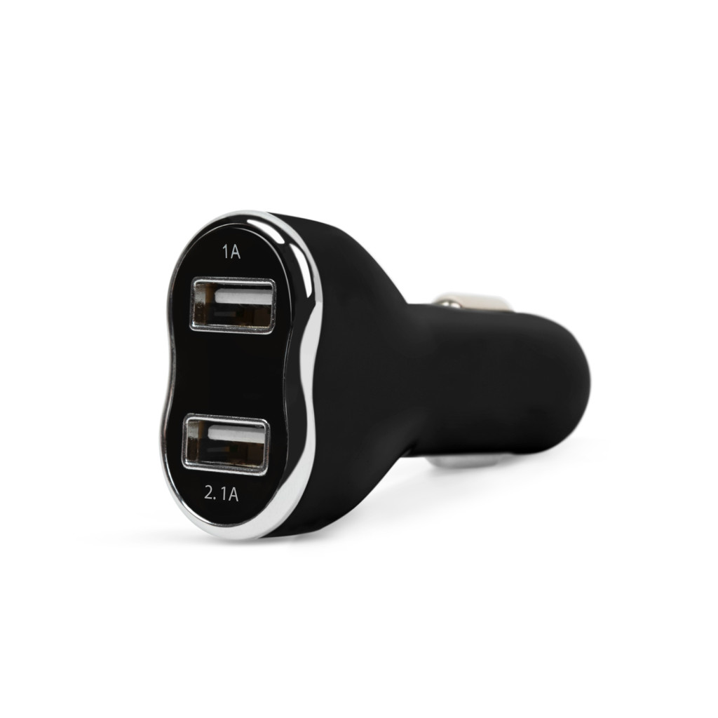 Image of M.N.C. Autós szivargyújtó töltő - 2 USB port - fekete