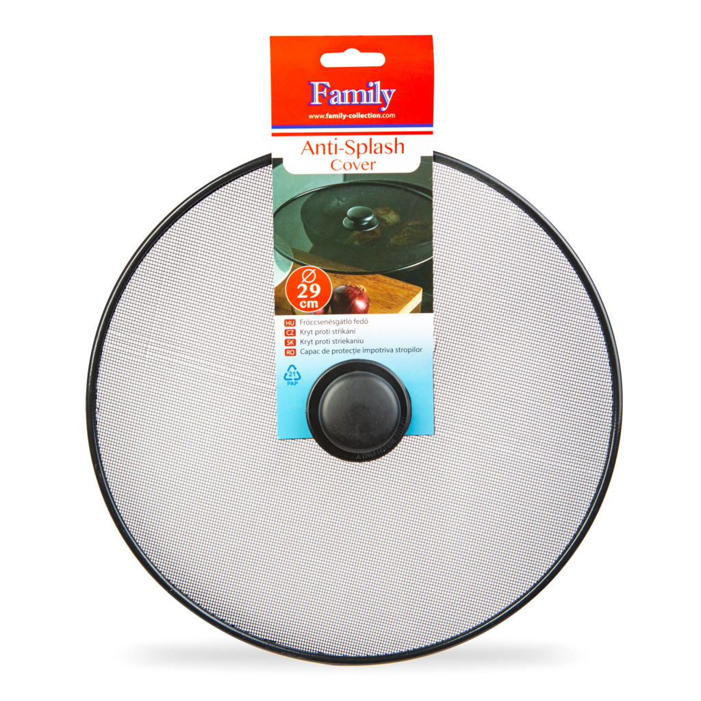 Image of Fröccsenésgátló fedő - 29 cm - fekete