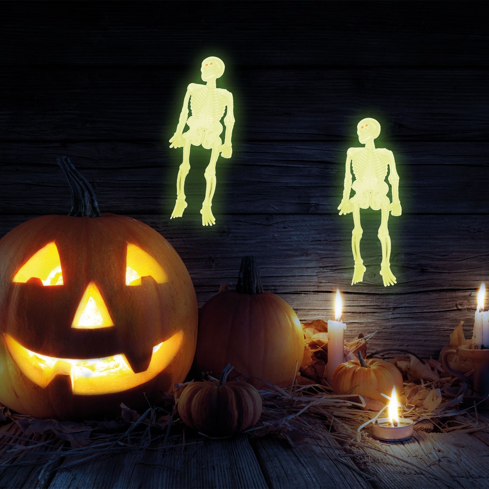 Image of Foszforeszkáló csontváz - Halloween dekoráció - 10 db