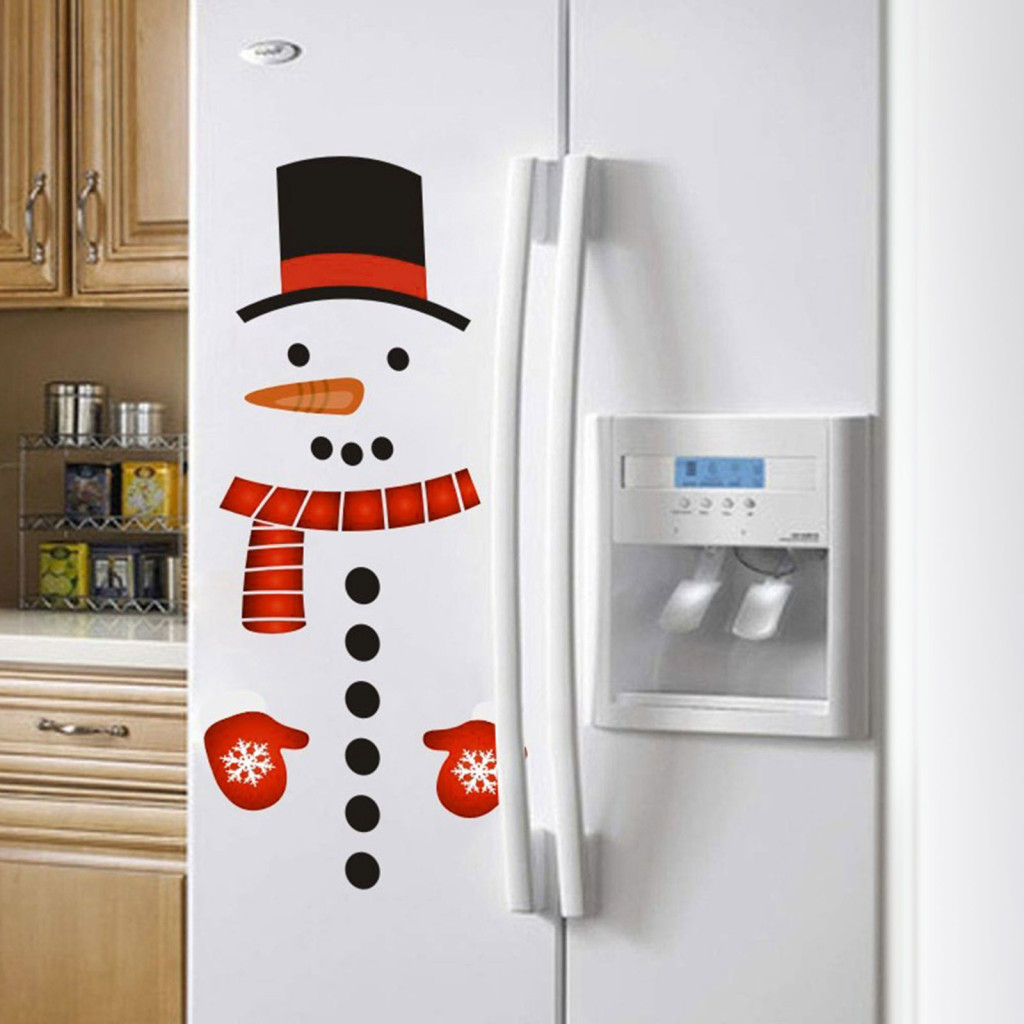 Image of Karácsonyi matrica szett - hóember - 40 x 70 cm